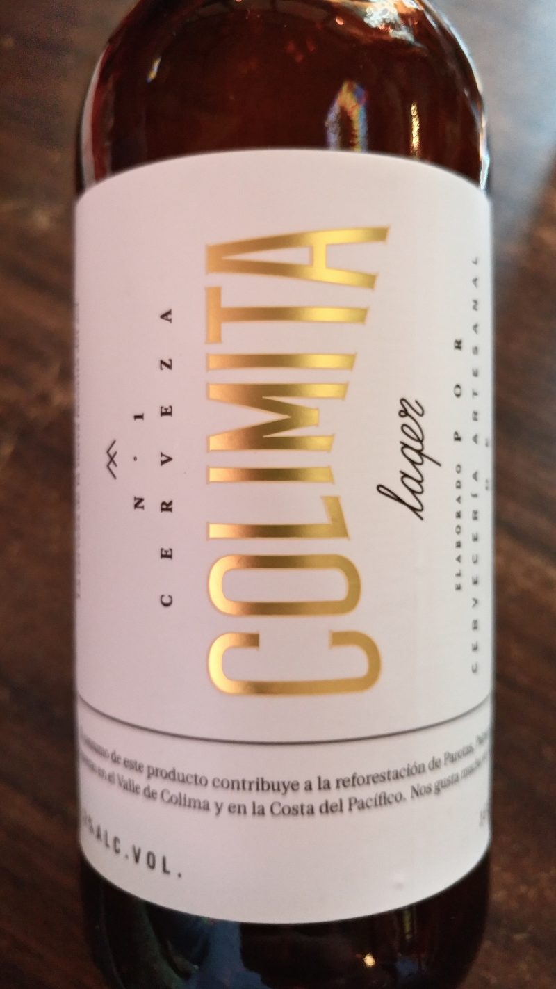 Etiqueta de cerveza Colimita