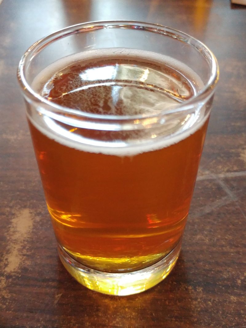Vaso de degustación mostrando el color de la cerveza Páramo