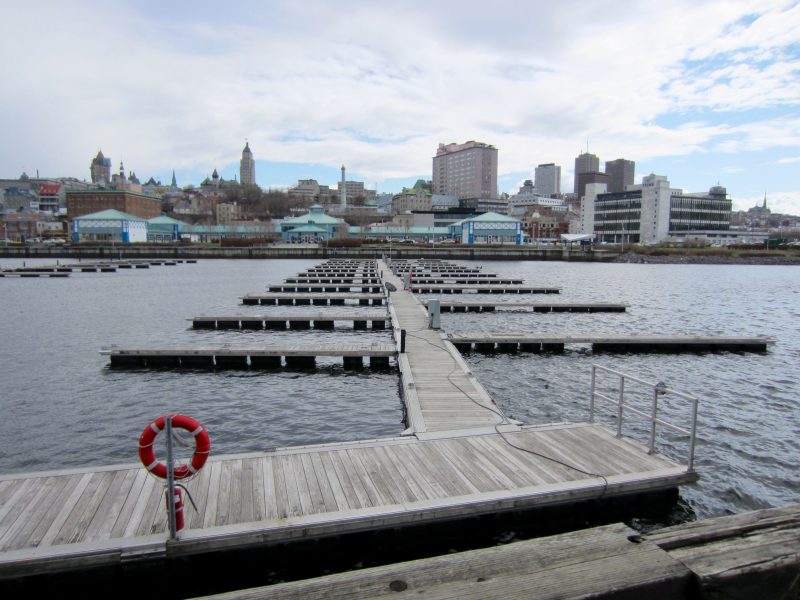 Marina du port de Quebec. Puerto.