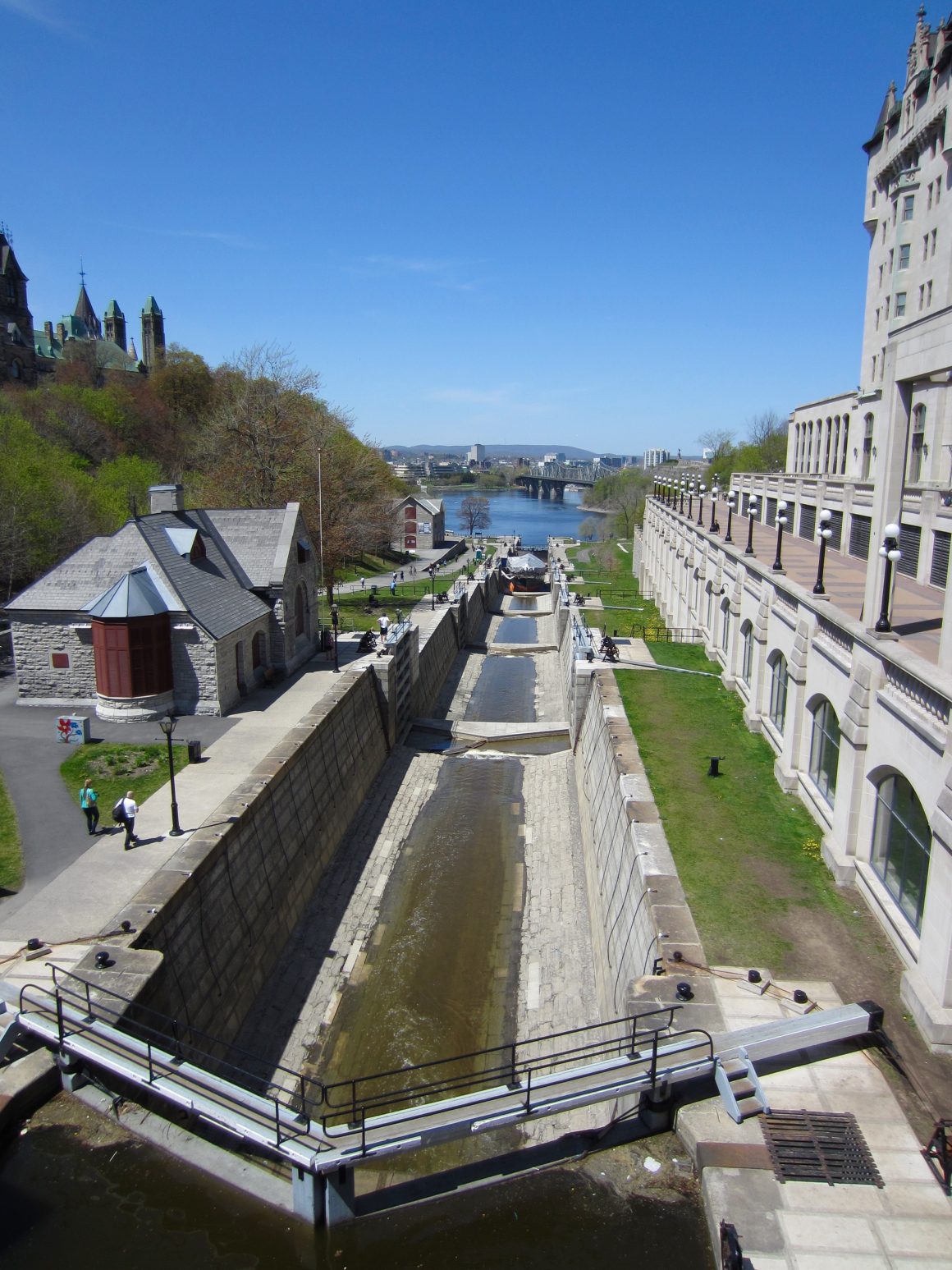 Esclusas del Canal Rideau. Rideau Canal Locks. Ottawa, Canadá.