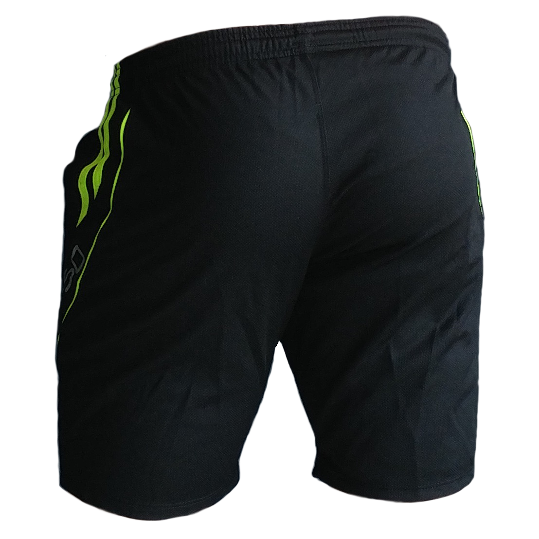 SHORT F50 Holand Negro Amarillo Neon Trasera Short deportivo hombre. Negro Amarillo Neon. Ropa deportiva hombre. Tienda para hombres.