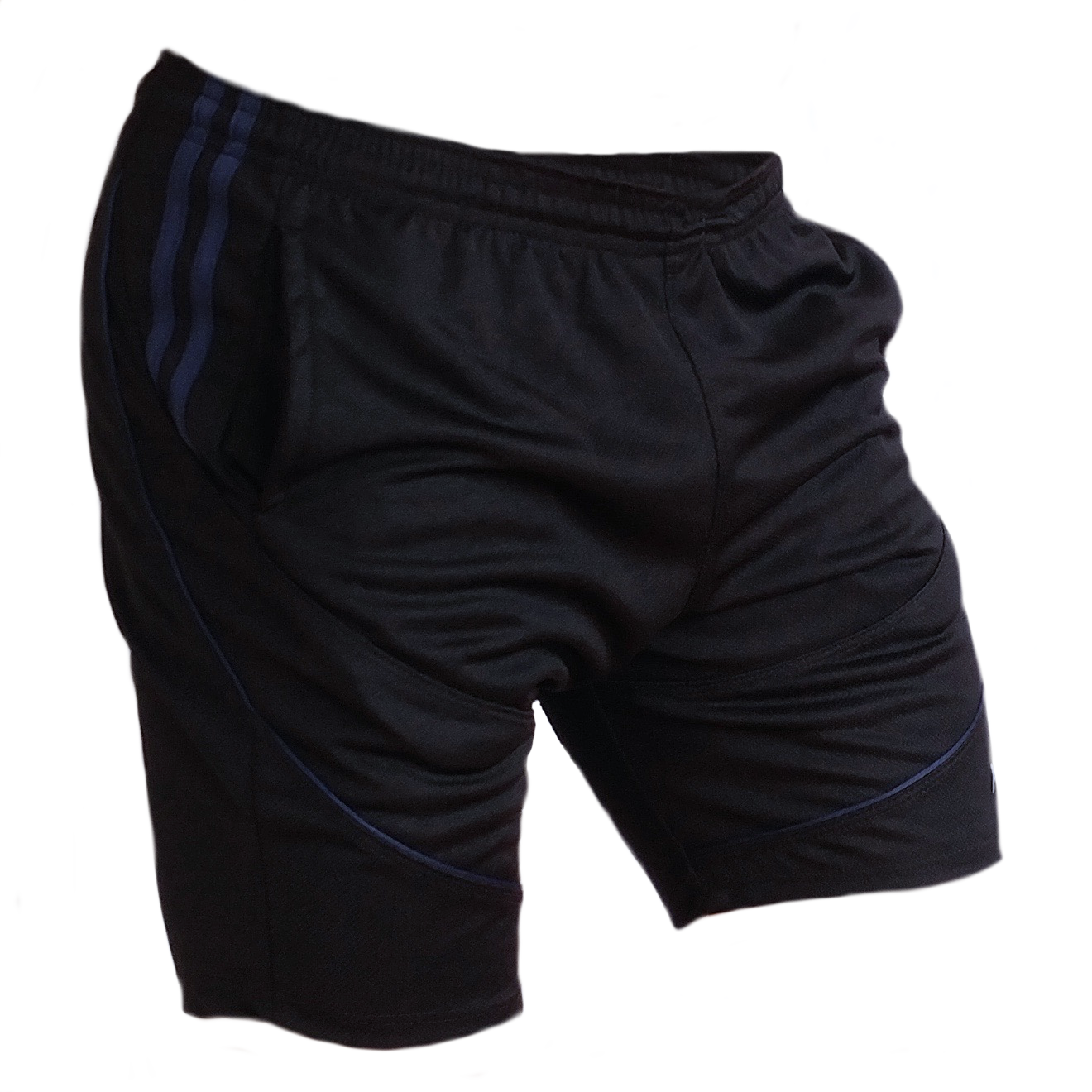 SHORT F50 Holand Negro Azul Marino Lateral 2 Short deportivo hombre. Negro Azul Marino. Ropa deportiva hombre. Tienda para hombres.
