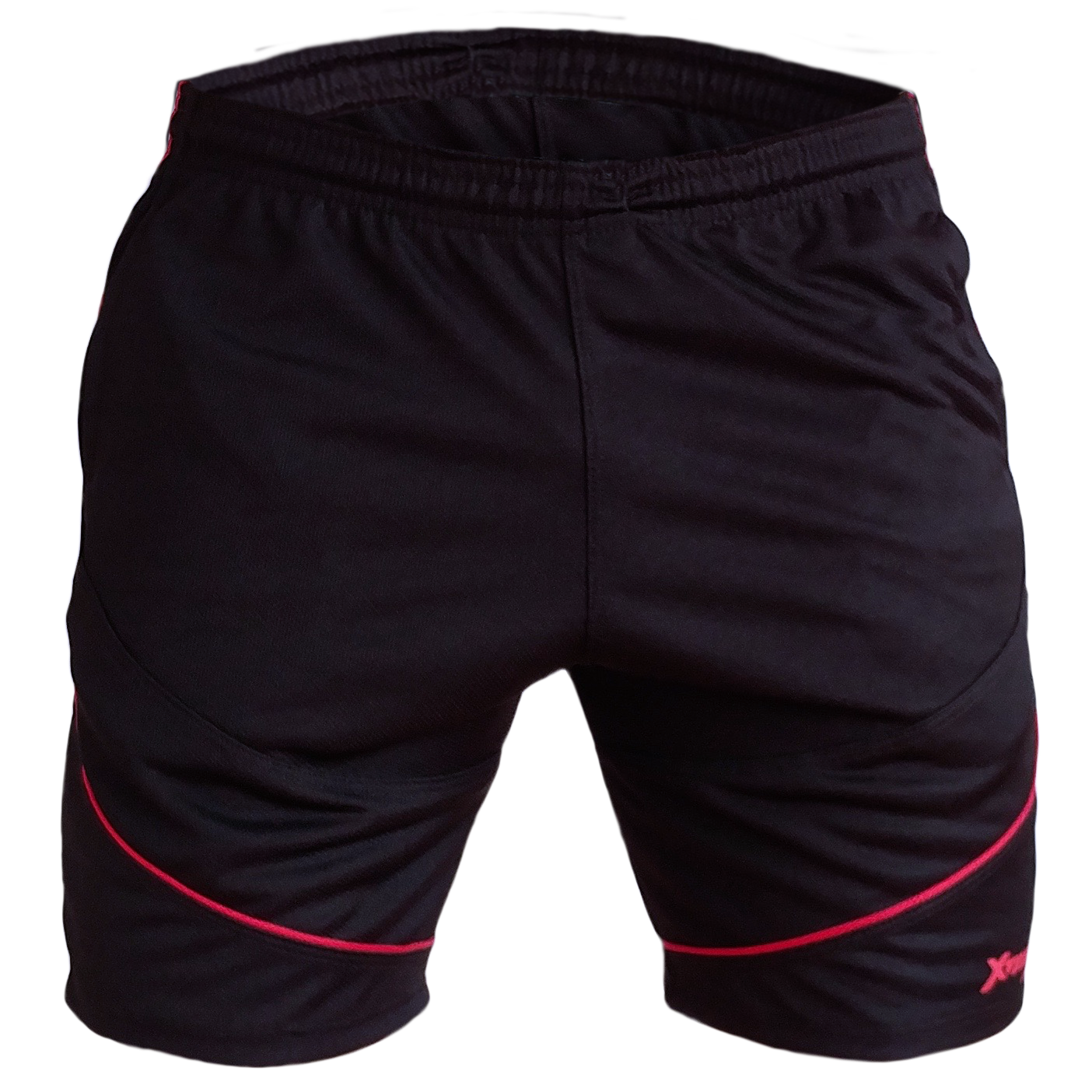SHORT F50 Holand Negro Rojo Frontal Short deportivo hombre. Negro Rojo. Ropa deportiva hombre. Tienda para hombres.
