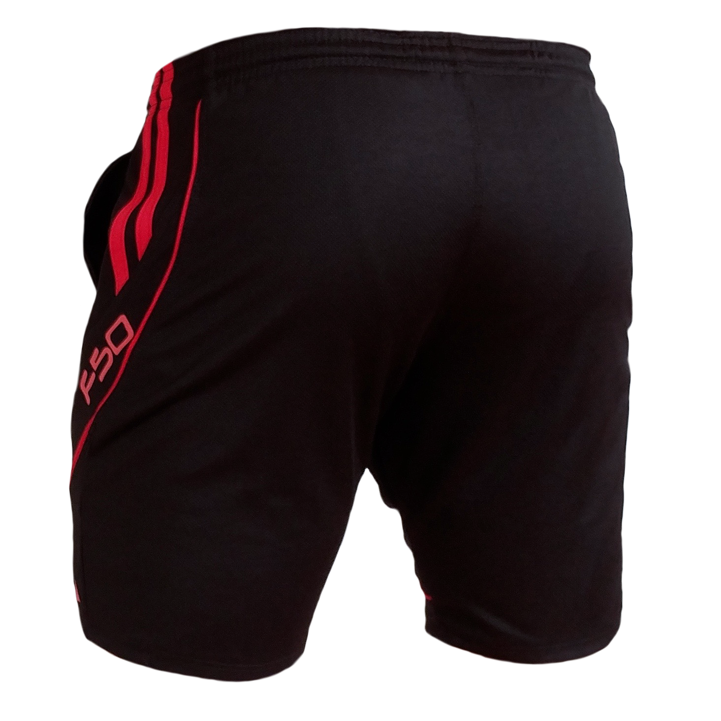 SHORT F50 Holand Negro Rojo Trasera Short deportivo hombre. Negro Rojo. Ropa deportiva hombre. Tienda para hombres.