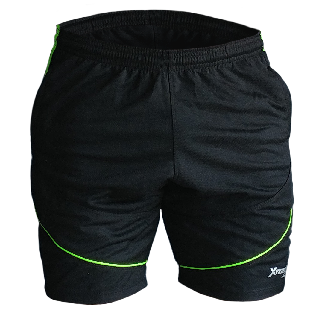 SHORT F50 Holand Negro Verde Neon Frontal Short deportivo hombre. Negro Verde Neon. Ropa deportiva hombre. Tienda para hombres.