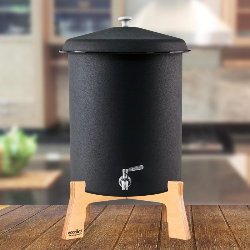 Ecofiltro Purificador Dispensador y Filtro de Agua Peltre Negro