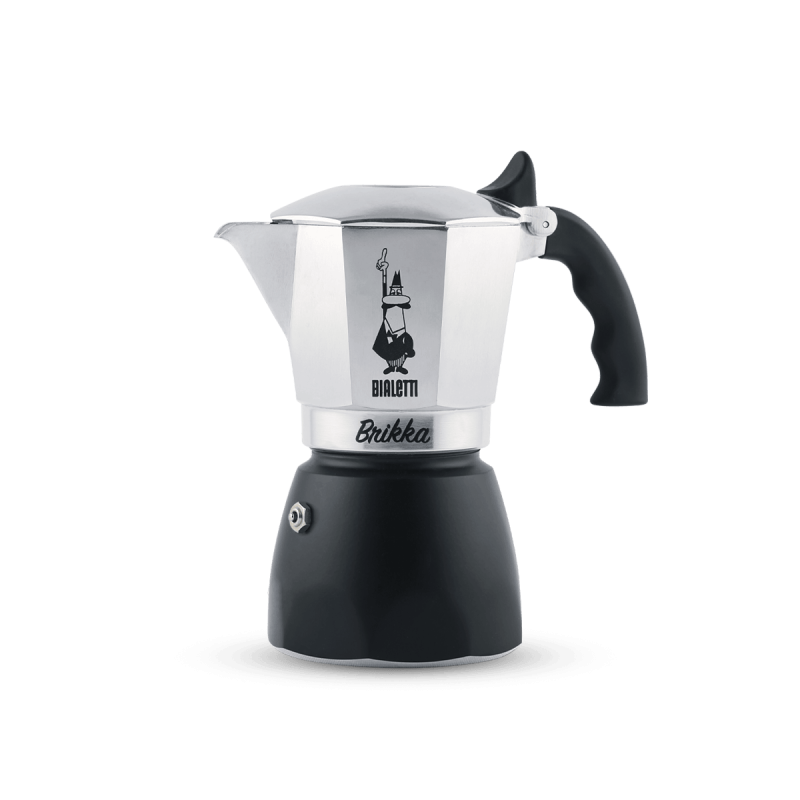 Brikka Bialetti. Cafetera italiana, cafetera moka, cafetera espresso para estufa.
