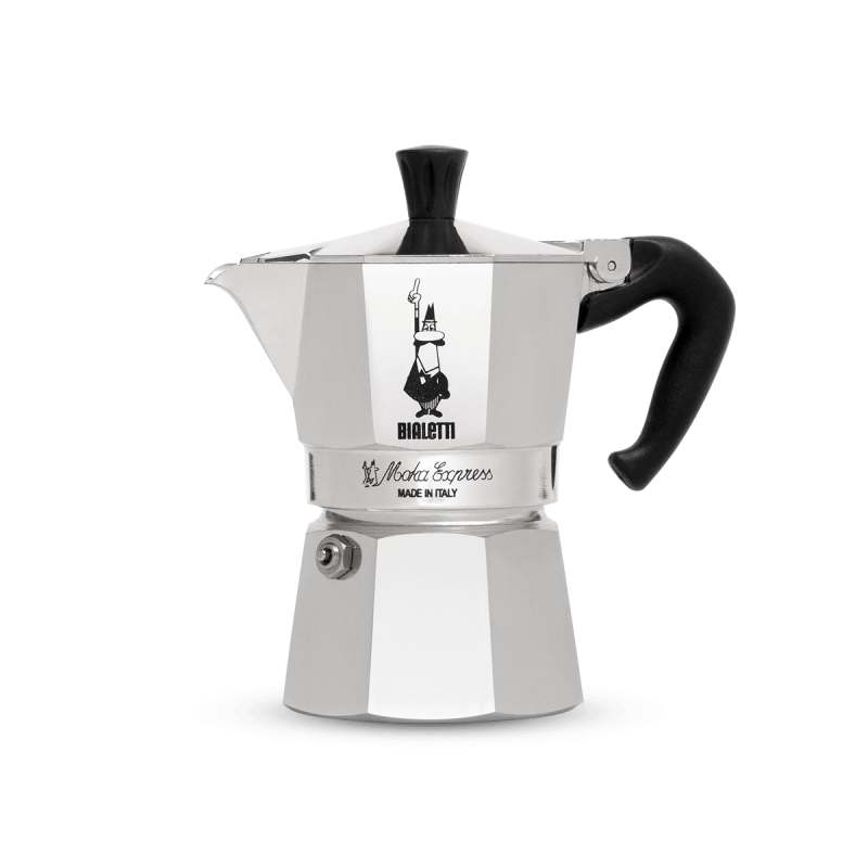 Moka Express Bialetti. Cafetera italiana, cafetera moka, cafetera espresso para estufa.